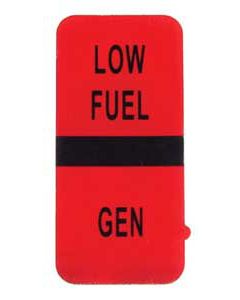 Low Fuel/Generator Instrument Lens, 1977-1979