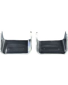 1970-1973 Corvette Exhaust Bezels Stainless Steel	
