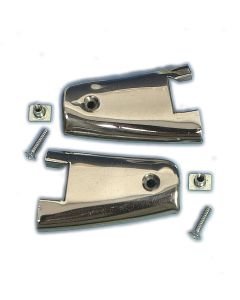 1961-1962 Corvette Door Top Rear Molding Caps 	