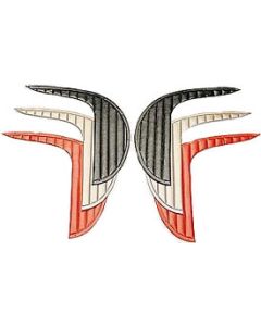 1962 Corvette Kick Panel Inserts	