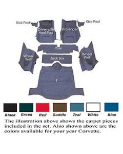 1967 Corvette Coupe Carpet Set 	