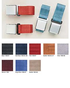 1963-1967 Corvette Replacement Seat Belt Set 	