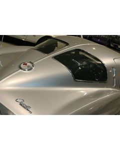 1963 Corvette Rear Glass Non Date-Coded Coupe Clear Right	