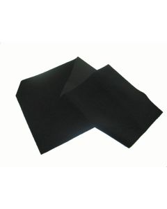 1957-1958 Corvette Convertible Gas Tank Cover Black Mohair Felt	