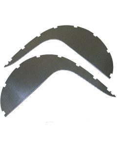 1958-1959 Corvette Kick Panel Inserts Metal	