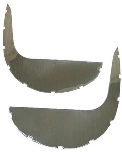 1961 Corvette Kick Panel Inserts Metal	