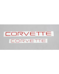 1991-1996 Corvette Lettering Decal Kit Red	