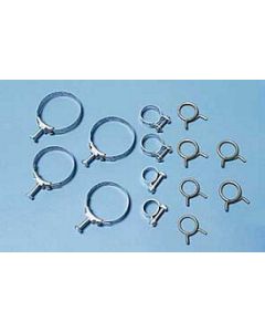 1963-1967 Corvette Radiator And Heater Hose Clamp Kit With 327ci WithoutSpecial Hi-Performance And With Air Conditioning	