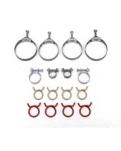 1966-1967 Corvette Radiator And Heater Hose Clamp Kit With Air Conditioning	