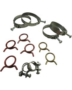 1968 Corvette Radiator And Heater Hose Clamp Kit For Cars Without Air Conditioning 300hp 4-Speed	