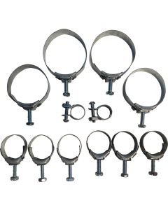 1968 Corvette Radiator And Heater Hose Clamp Kit For Cars Without Air Conditioning 300hp 4-Speed	