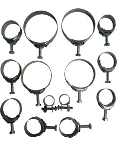 1968 Corvette Radiator And Heater Hose Clamp Kit For Cars With Air Conditioning 300hp 4-Speed	
