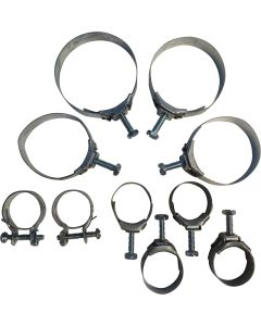 1968 Corvette Radiator And Heater Hose Clamp Kit For Cars Without Air Conditioning Big Block	