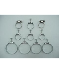 1970-1971 Corvette Radiator And Heater Hose Clamp Kit For Cars With Air Conditioning 350ci	