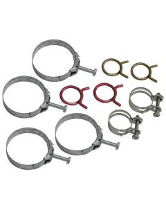 1970-1971 Corvette Clamp Kit Rad And Htr Hose 18 Piece 454 with A/C	