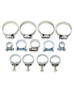 1971-1972 Corvette Radiator And Heater Hose Clamp Kit With 454ci And Without Air Conditioning	