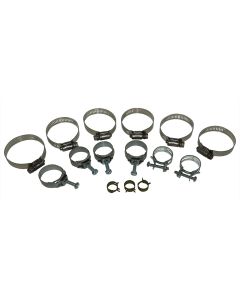 1973 Corvette Radiator And Heater Hose Clamp Kit For Cars With Air Conditioning Big Block	