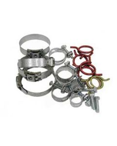 1963-1967 Corvette Radiator And Heater Hose Clamp Kit With 327ci High Performance And Without Air Conditioning	