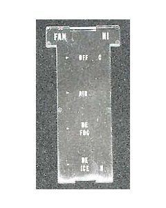 1969-1971 Corvette Climate Control Lens For Cars Without Air Conditioning	