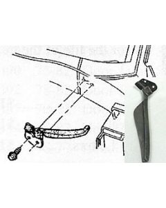 Lower Windshield To Left Fender Weatherstrip Filler,73-82