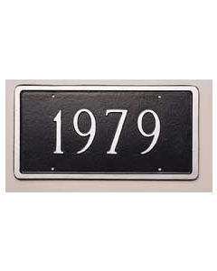 1953-1996 Corvette Silver Tone License Plate With Car Year    	