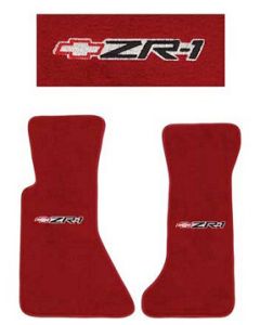 1990-1992 Corvette  Carpet Mats ZR1 Flame Red	