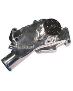 1965-1970 Corvette Water Pump Big Block Polished Aluminum Stage II Hi-Flo Stewart	