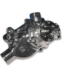1971-1982 Corvette Water Pump Small Block Polished Aluminum Stage II Hi-Flo Stewart	