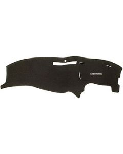 1990-1996 Corvette CoverKing Carpeted Dash Mat Molded Black	