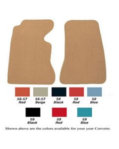 1956-1959 Corvette Daytona Floor Mats  	