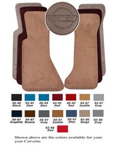 1984-1996 Auto Custom Carpet, Floor Mats, Cut-Pile, With C4 Logo| 35863 Corvette