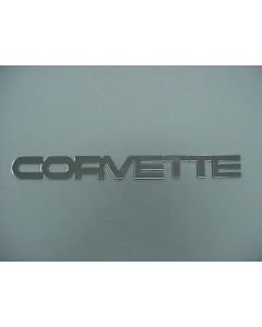 Rear Bumper Emblem, Acrylic, Chrome, 1984-1990