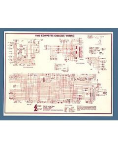 "1955-1982 Corvette Lectric Limited Laminated Wiring Diagram  | 
"	