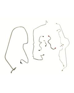 1970-1973 Corvette Brake Line Kit With Power Brakes Stainless Steel	
