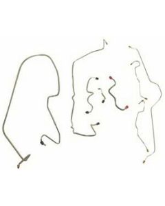 1970-1973 Corvette Brake Line Kit With Power Brakes Steel	