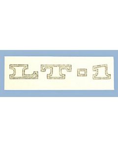 1970 Corvette Hood Decal With Silver Inside LT1	