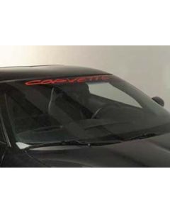 Windshield Decal, Upper, With Red Word, 1984-2004