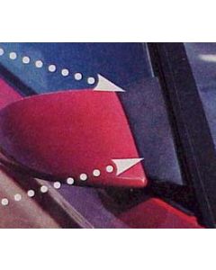 1984-1996 Corvette Mirror Wind Noise Deflectors	