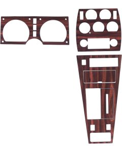 1978-1982 Corvette Center Dash & Console With Speedometer & Tachometer Kit No-Mar Wood-Like Rosewood 	