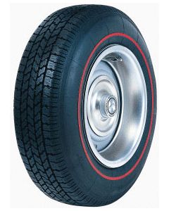 1967 Corvette Tire 205/75R15 Radial Red Line	