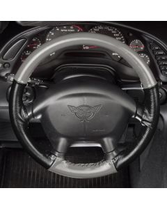 1986-1989 Corvette Two Color Wheelskins Euro-Style Steering Wheel Cover  	