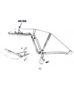 1963-1967 Corvette Convertible Top Bow #1  	