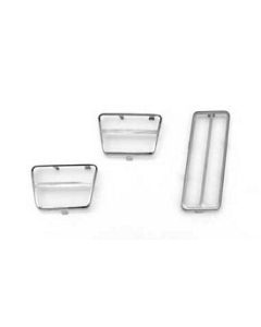Gas/Clutch/Brake Pad Trim Kit, 1968-1972