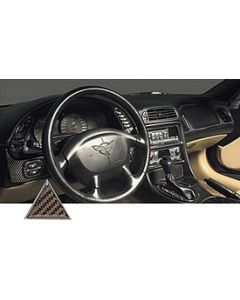 1997-04 Gray On Black Carbon Fiber Dash Kit
