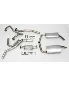 Exh System, Sm Blk, 2-1/2", With All Trans, 1976-1977