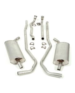 1969 Corvette Exhaust System, Big Block 390hp & 435hp, Aluminized With Automatic Transmission