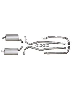 1968 Corvette Exhaust System Small Block 300hp Aluminized 2-1/2" With Automatic Transmission	
