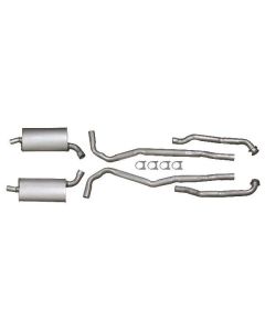 1966-1967 Corvette Exhaust System, Big Block 390hp & 400hp, Aluminized 2-1/2" With Automatic Transmission
