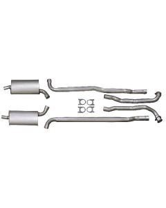 1965-1967 Corvette Exhaust System Big Block 390hp And 435hp Aluminized 2-1/2" For Cars With Manual Transmission	