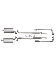 1966-1967 Corvette Exhaust System Small Block 300hp And 350hp Aluminized 2-1/2" With Manual Transmission	